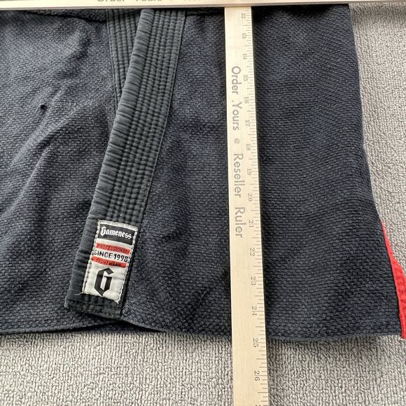 Gameness Gi Top Kids Size 1 Black BJJ Jiujitsu Grappling Active Unisex - Picture 13 of 15